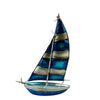Bermuda-rigged Yacht with Striped Sails - from Nauticalia