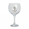 Gin Glass with Pewter Badge