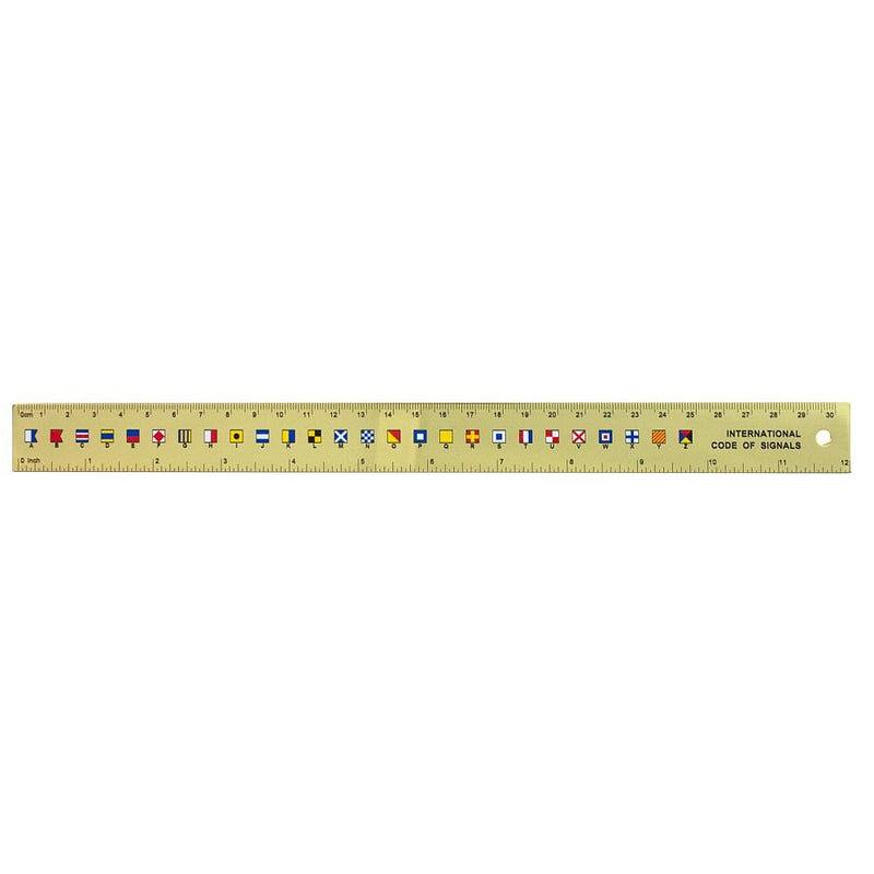 Brass Code Flag Rulers