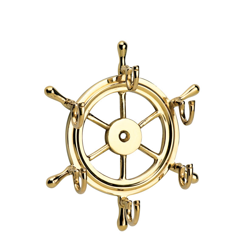 Brass Keyrack with Six Hooks - from Nauticalia