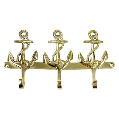 3-anchor Brass Hook - from Nauticalia