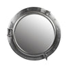 Aluminium Porthole Mirror, dark pewter