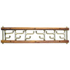Wood and Brass Foldaway Hooks