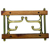 Wood and Brass Foldaway Hooks