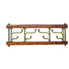 Wood and Brass Foldaway Hooks