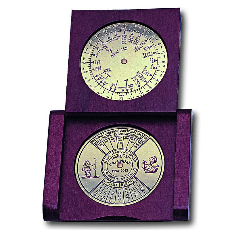 50 Year Calendar & World Time Set - from Nauticalia