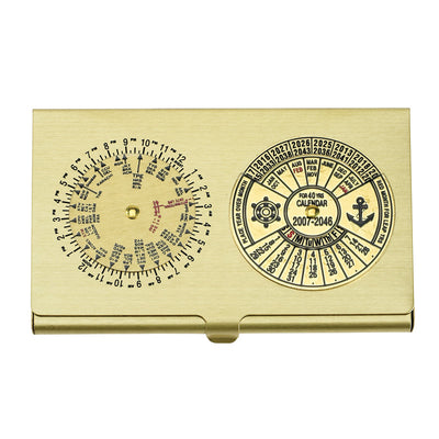 World Time/40yr Calendar Card case - from Nauticalia