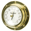 Rivet-style Clock and Barometer in Spun Brass
