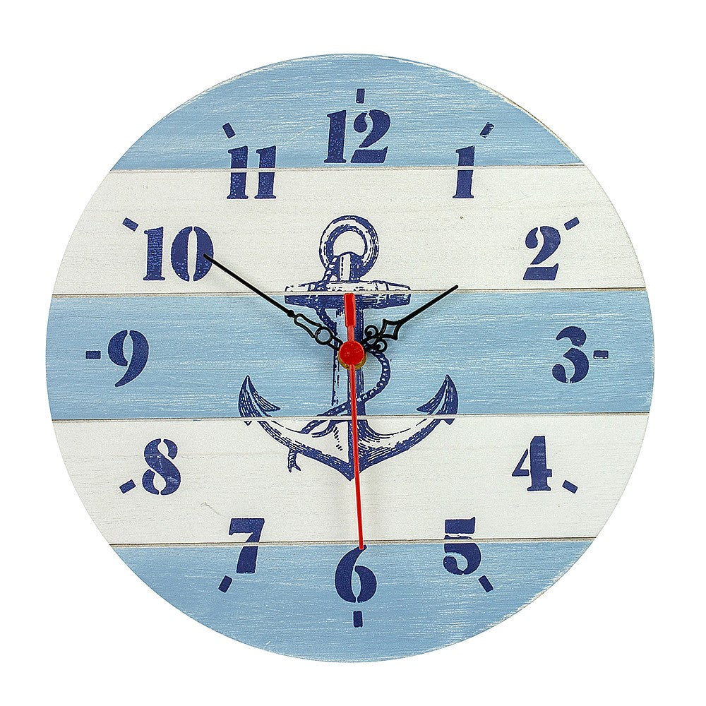 Wooden Clock, 12" - from Nauticalia