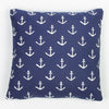 Anchors Cushion, navy, 40x40cm - from Nauticalia