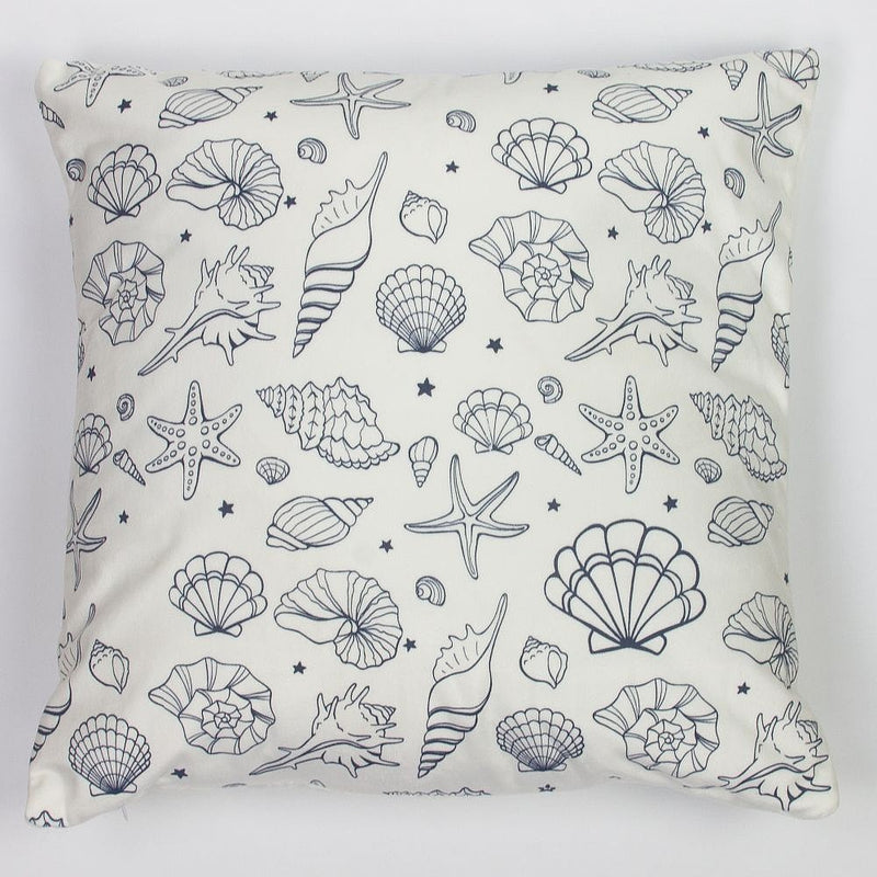 Seashells Cushion, white, 40x40cm - from Nauticalia