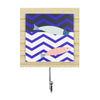 Fish mosaic hook, white, 13x13cm - from Nauticalia