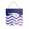 Triple fish picture, white, 20x20cm - from Nauticalia
