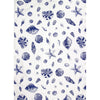 Shells, blue Tea Towel