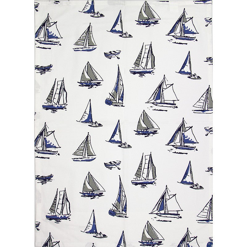 Boats Tea Towel