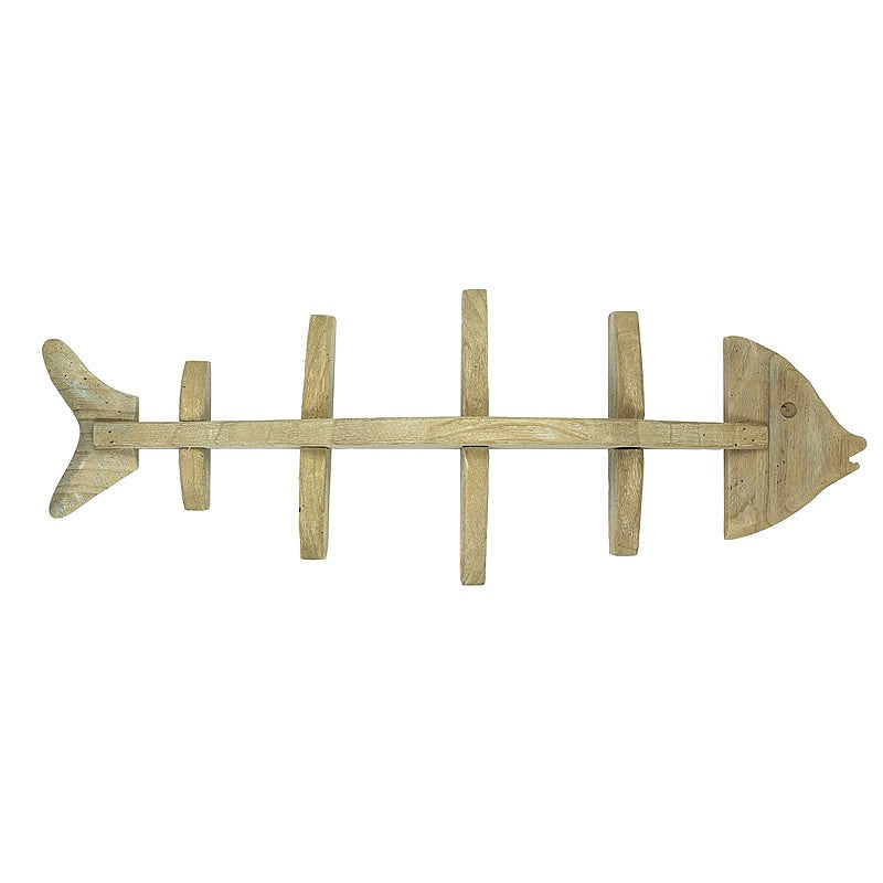 Wooden Fish Skeleton Shelf, 26in. - from Nauticalia