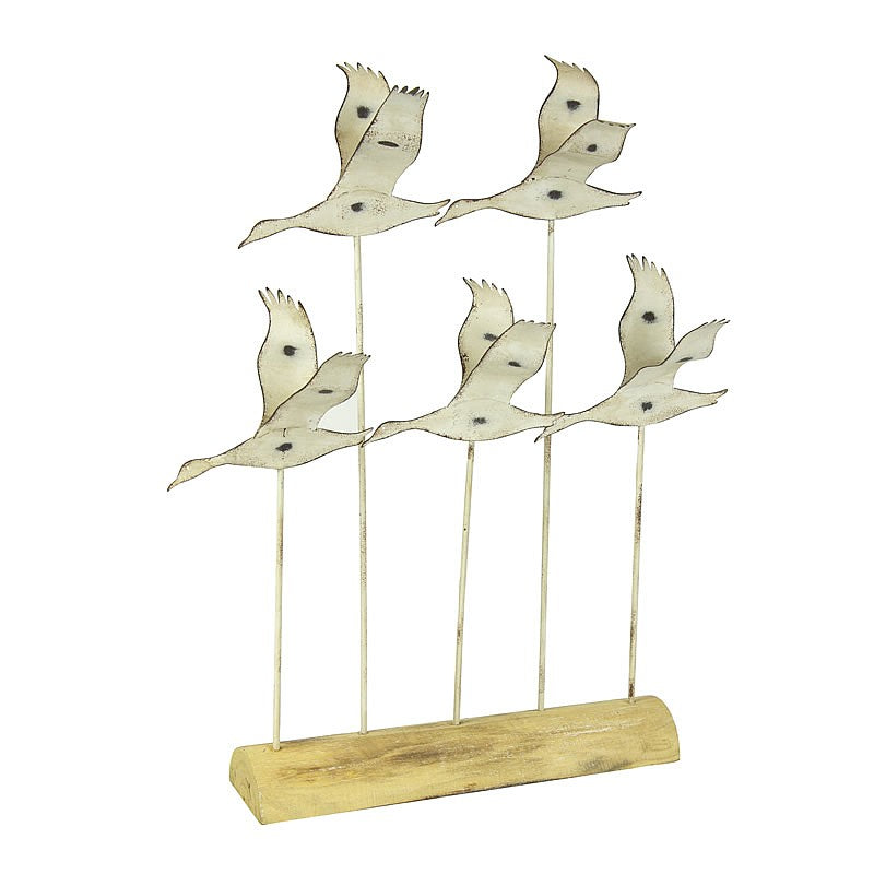 Flying Seabirds on Wooden Stand - from Nauticalia