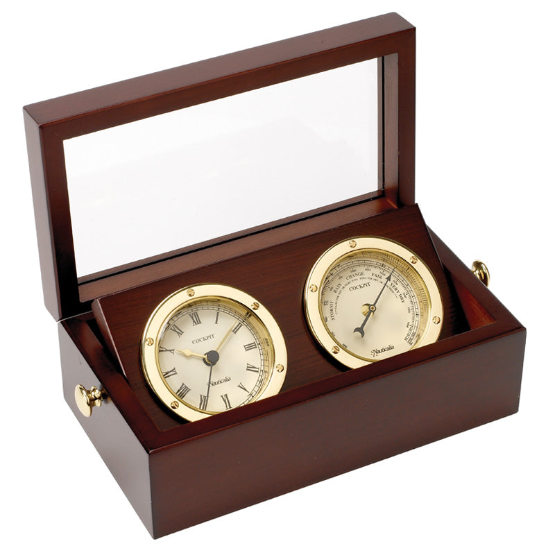 Boxed Clock and Barometer Set - from Nauticalia
