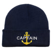 Knitted Beanie Hat with Anchor