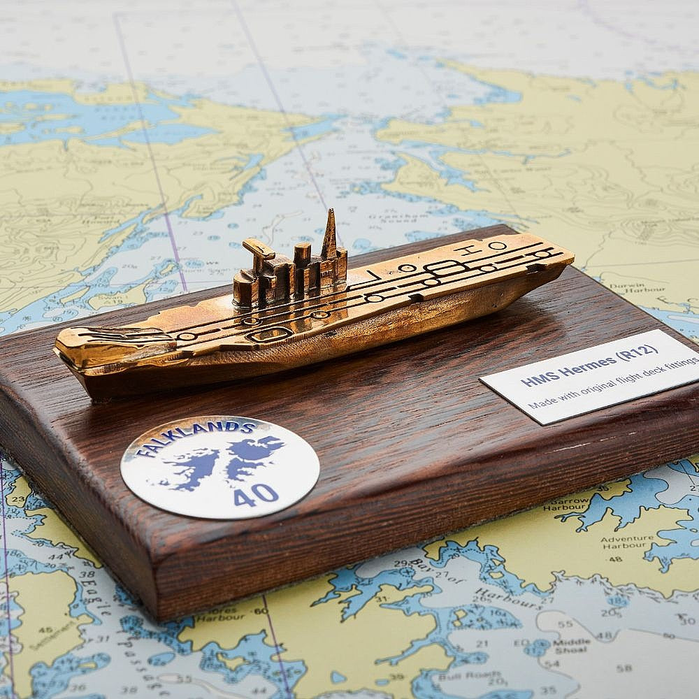 Limited Edition 'Falklands 40' HMS Hermes Mini Model - from Nauticalia