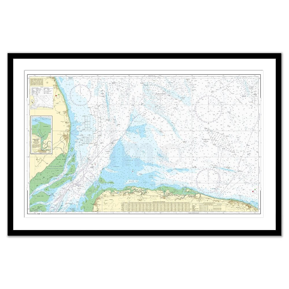 Framed Print - Admiralty Chart 108 - Approaches to The Wash