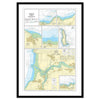 Framed Print - Admiralty Chart 1160 - Harbours in Somerset and North Devon