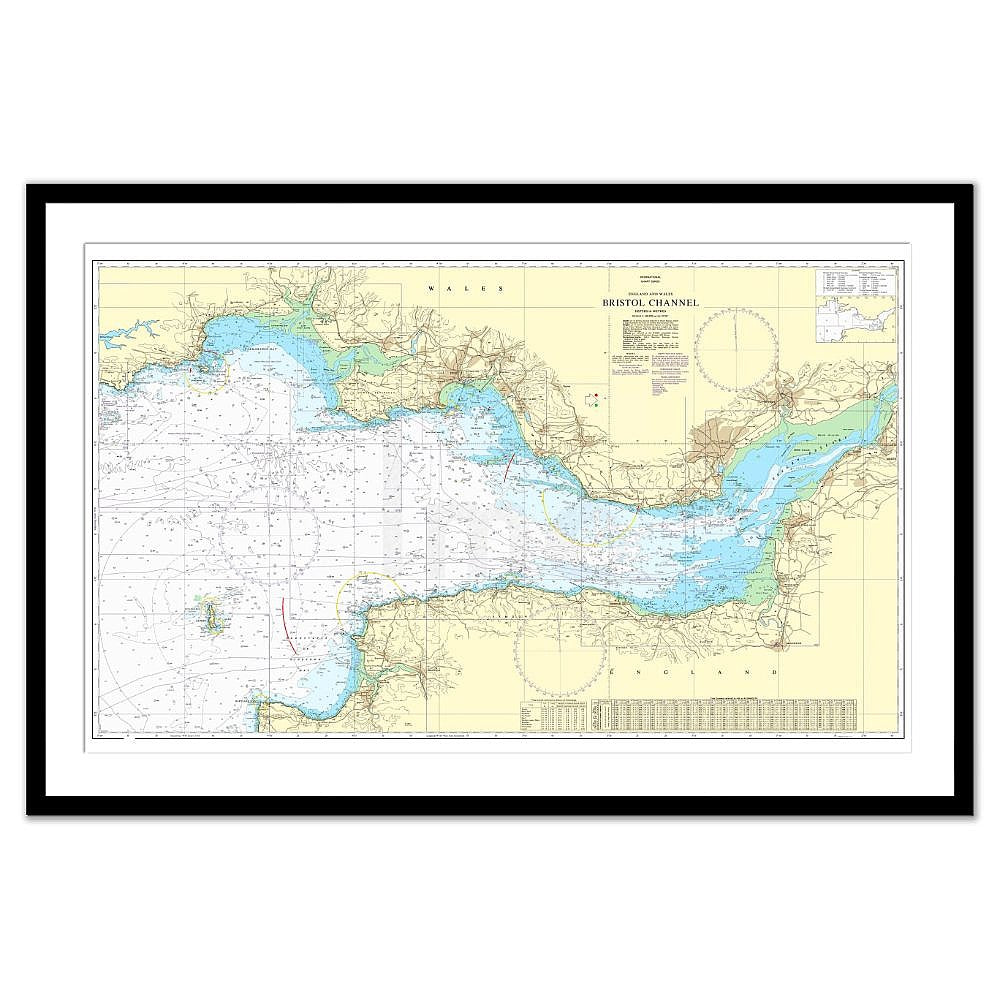 Framed Print - Admiralty Chart 1179 - Bristol Channel
