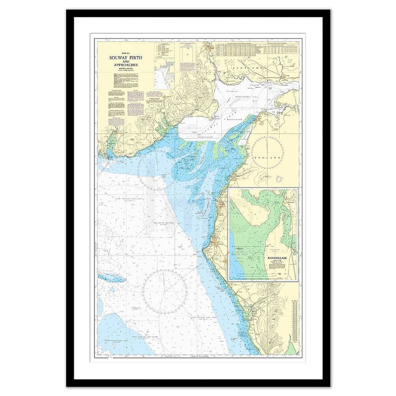 Framed Print - Admiralty Chart 1346 - Solway Firth and Approaches