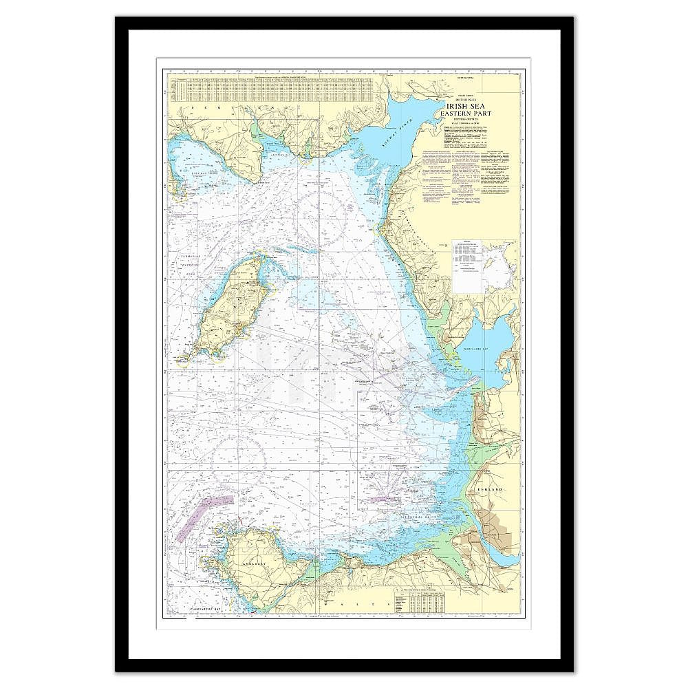 Framed Print - Admiralty Chart 1826 - Irish Sea Eastern Part
