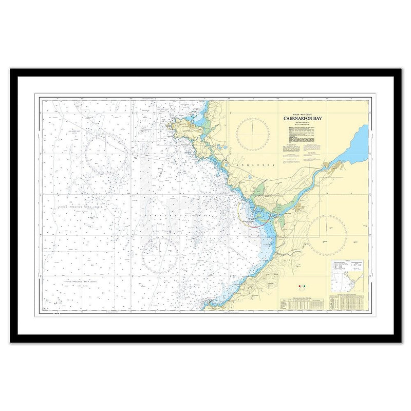 Framed Print - Admiralty Chart 1970 - Caernarfon Bay