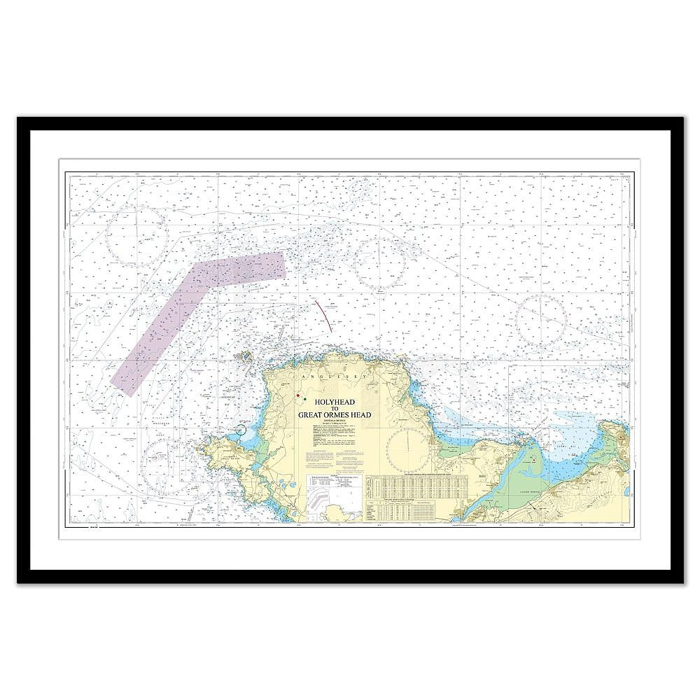 Framed Print - Admiralty Chart 1977 - Holyhead to Great Ormes Head