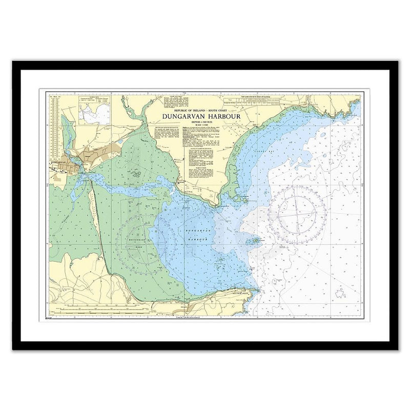 Framed Print - Admiralty Chart 2017 - Dungarvan Harbour