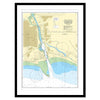 Framed Print - Admiralty Chart 2154 - Newhaven Harbour