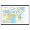 Framed Print - Admiralty Chart 2172 - Harbours and Anchorages on the South Coast of England