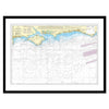 Framed Print - Admiralty Chart 2450 - Anvil Point to Beachy Head including the Isle of Wight