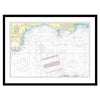Framed Print - Admiralty Chart 2454 - Start Point to the Needles