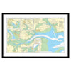 Framed Print - Admiralty Chart 3741 - Rivers Colne and Blackwater
