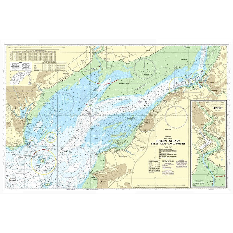 Admiralty Chart Prints 1176 - Severn Estuary - Steep Holm to Avonmouth