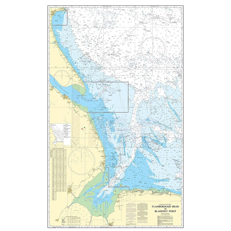 Admiralty Chart Prints 1190 - Flamborough Head to Blakeney Point.