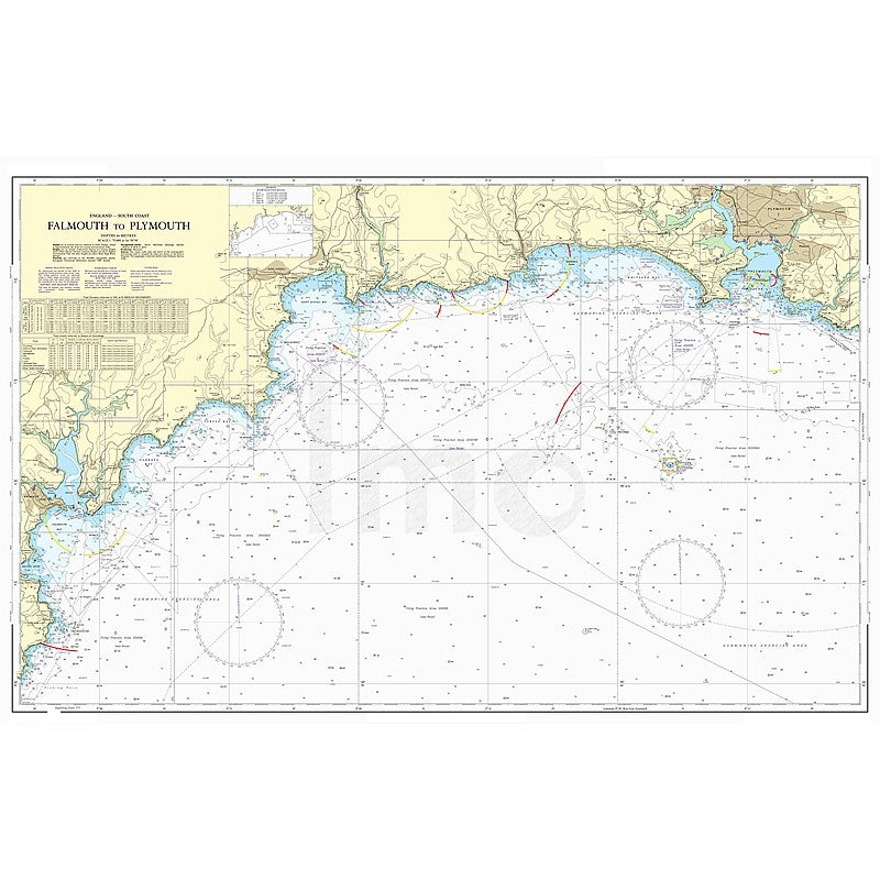 Admiralty Chart Prints 1267 - Falmouth to Plymouth