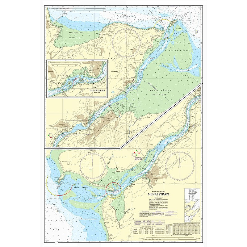 Admiralty Chart Prints 1464 - Menai Strait