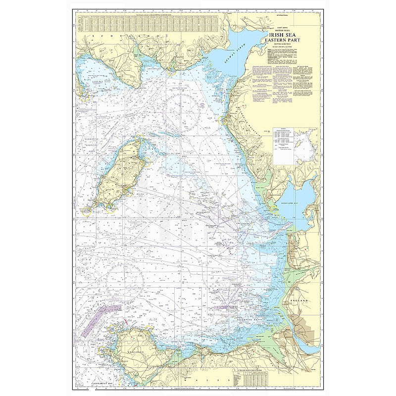 Admiralty Chart Prints 1826 - Irish Sea Eastern Part