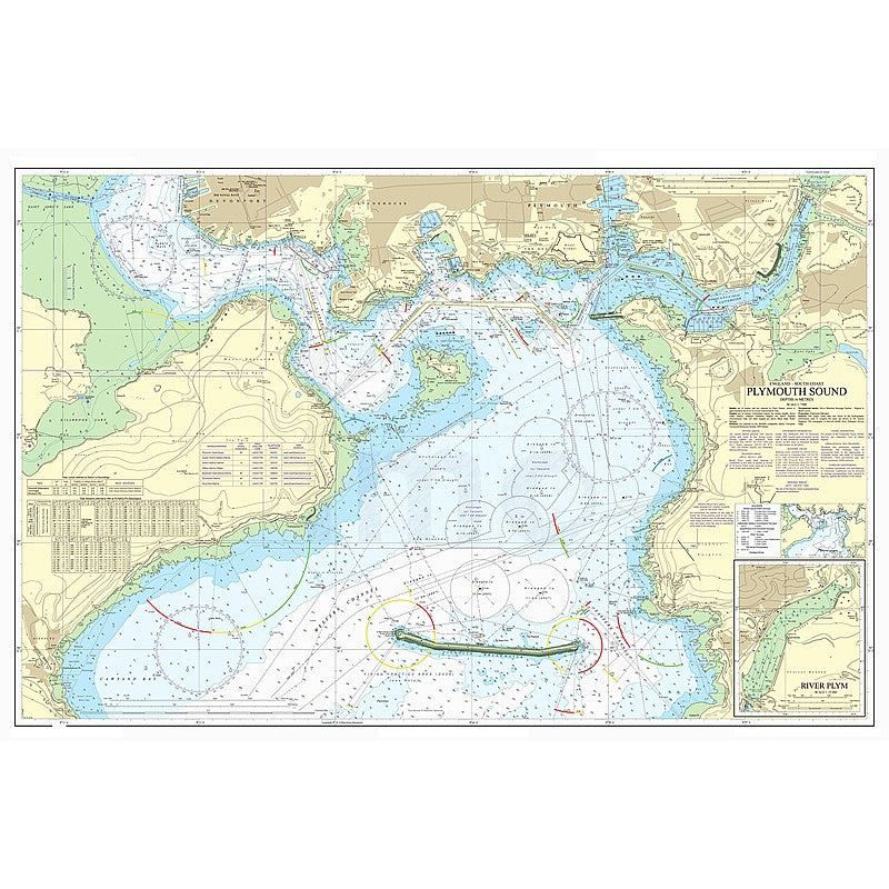 Admiralty Chart Prints 1967 - Plymouth Sound