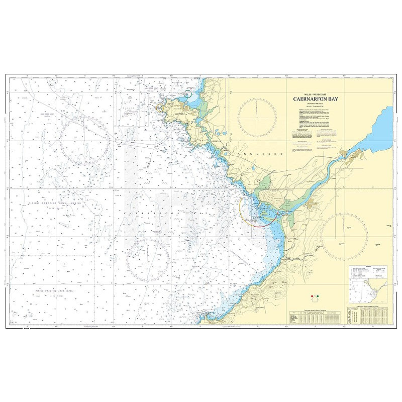 Admiralty Chart Prints 1970 - Caernarfon Bay