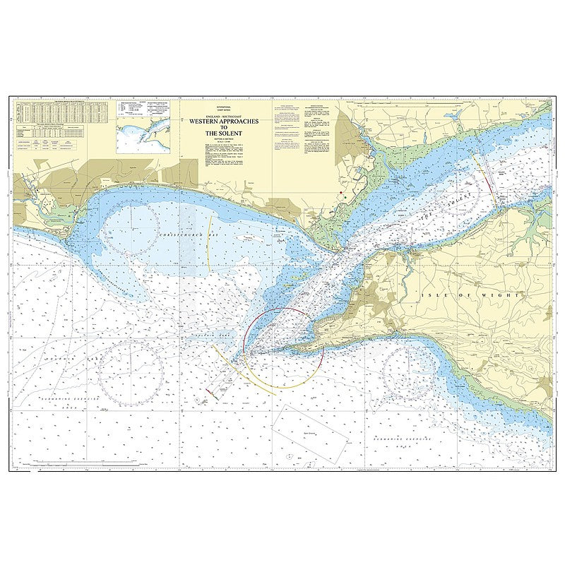 Admiralty Chart Prints 2035 - Western Approaches to The Solent