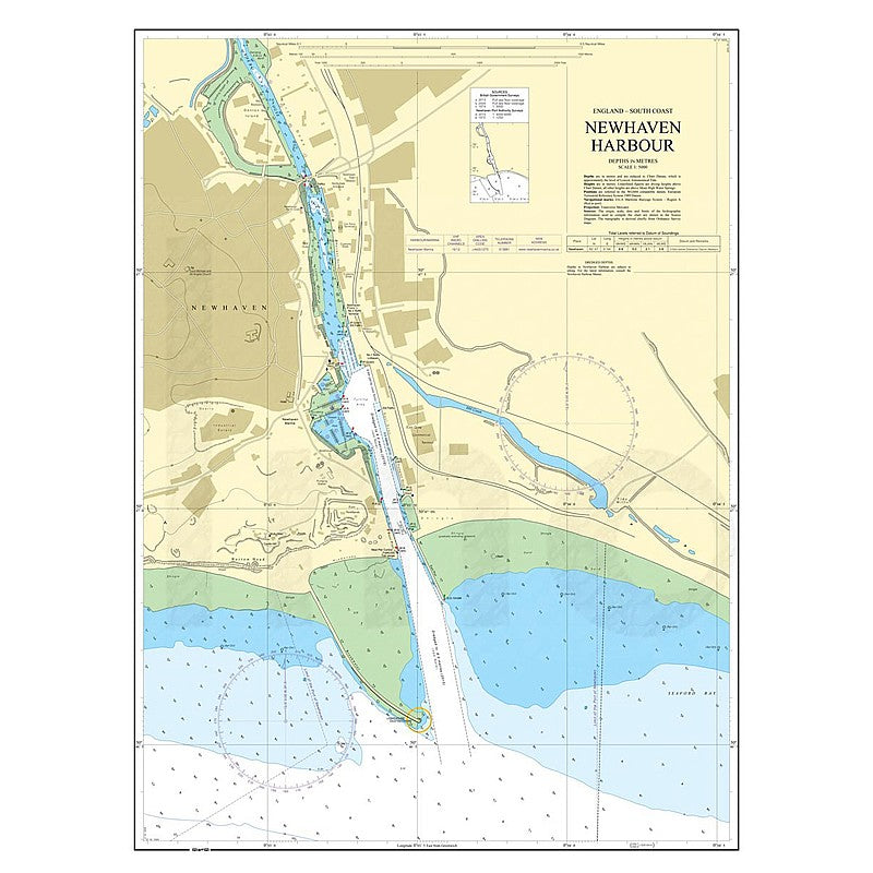 Admiralty Chart Prints 2154 - Newhaven Harbour
