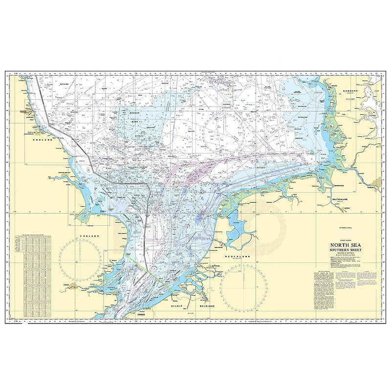 Admiralty Chart Prints 2182A - North Sea - Southern Sheet