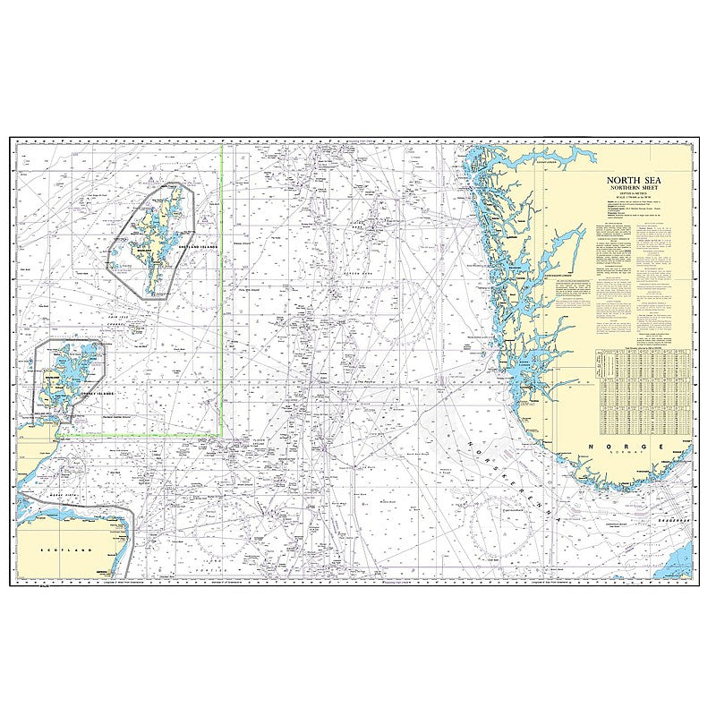 Admiralty Chart Prints 2182C - North Sea - Northern Sheet