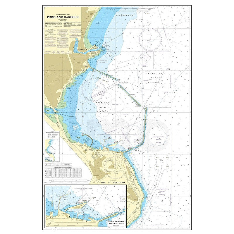 Admiralty Chart Prints 2268 - Portland Harbour
