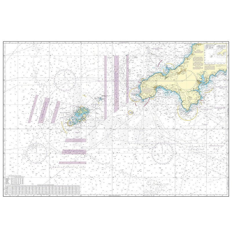 Admiralty Chart Prints 2565 - St Agnes Head to Dodman Point including the Isles of Scilly
